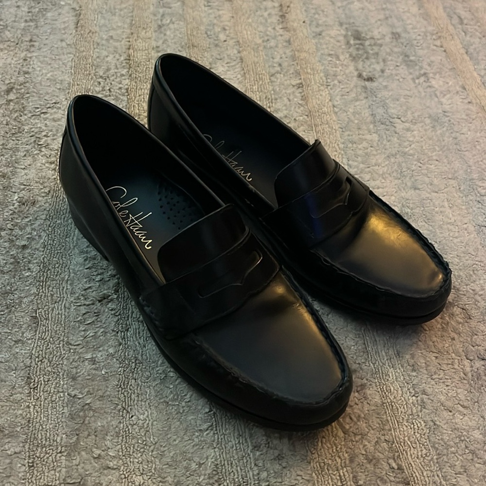 Cole Haan black womens loafers